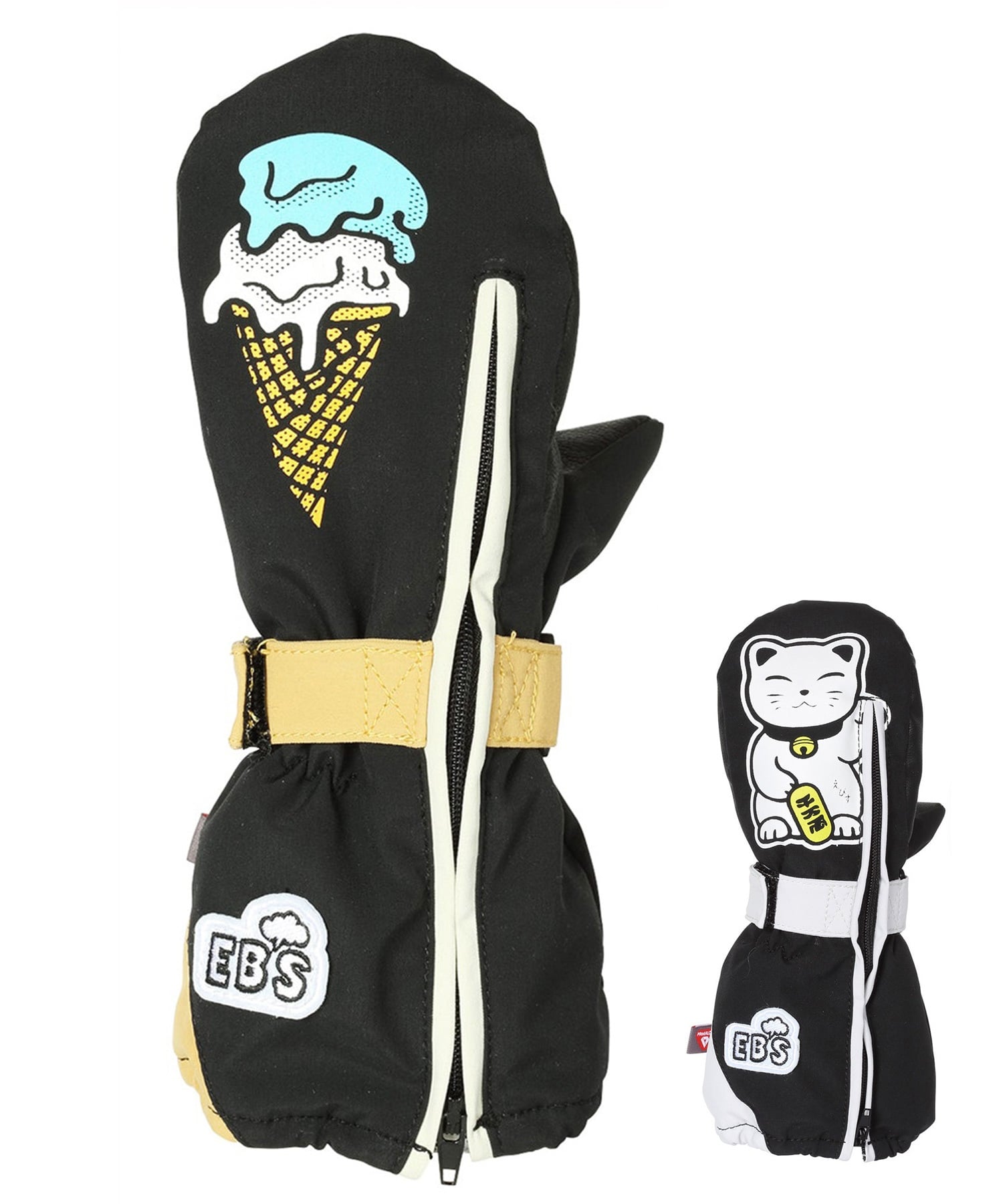 eb's エビス CHILD MITT スノーボード グローブ キッズ ムラサキスポーツ 25-26モデル MM G11 【2526】(ICECR-110)