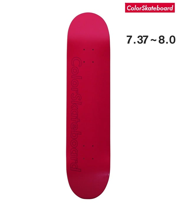COLOR SKATEBOARD カラースケート スケートボード デッキ 7.0～8.0inch  COLOR DECK RESIN 7 ムラサキスポーツ