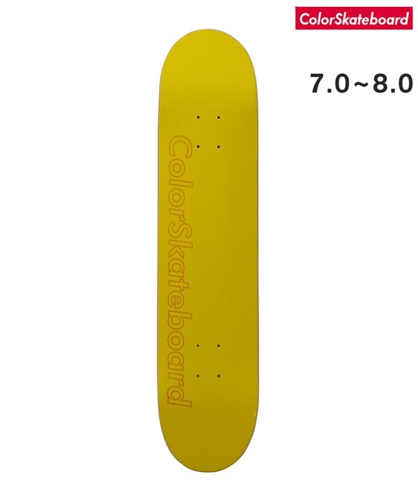 COLOR SKATEBOARD カラースケート スケートボード デッキ 7.0～8.0inch  COLOR DECK RESIN 7 ムラサキスポーツ