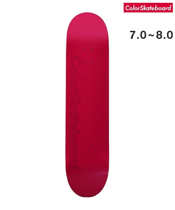 COLOR SKATEBOARD カラースケート スケートボード デッキ 7.0～8.0inch  COLOR DECK RESIN 7 ムラサキスポーツ