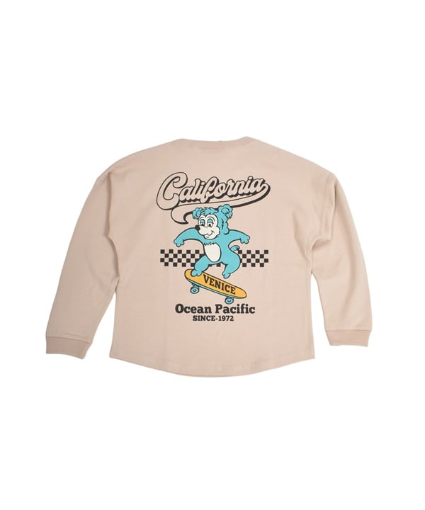 OP オーシャンパシフィック 長袖 Tシャツ ロンT キッズ ジュニア 子供 バックプリント 585071