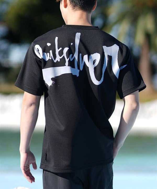QUIKSILVER クイックシルバー ラッシュガード メンズ 半袖 Tシャツ バックプリント 水陸両用 UVカット QLY251019