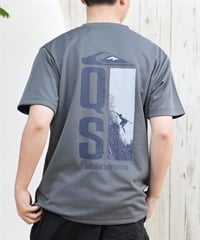 QUIKSILVER クイックシルバー ラッシュガード メンズ 半袖 Tシャツ バックプリント 水陸両用 UVカット QLY251623M ムラサキスポーツ限定(GRY-M)