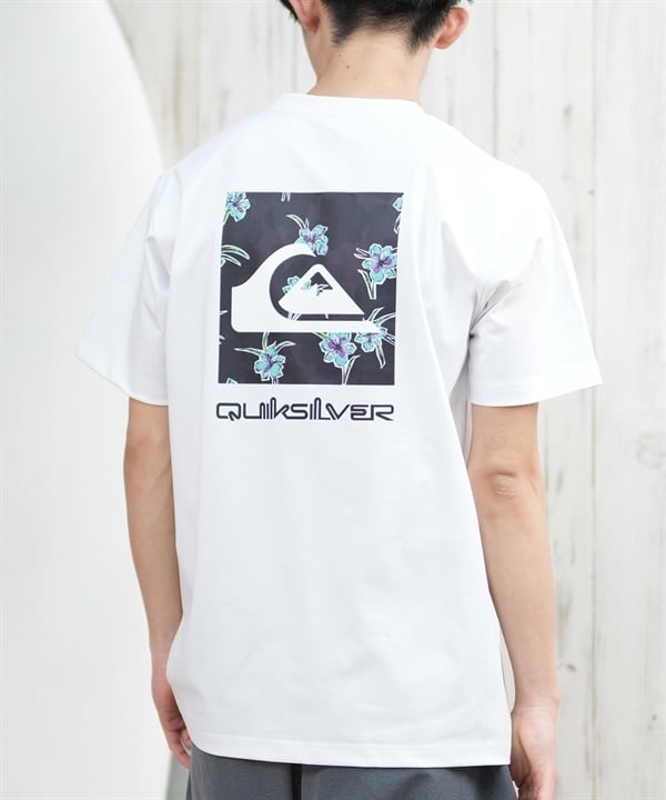 QUIKSILVER クイックシルバー ラッシュガード メンズ 半袖 Tシャツ バックプリント 水陸両用 UVカット QLY251624M ムラサキスポーツ限定
