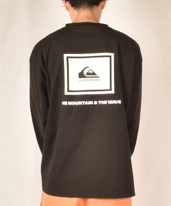 QUIKSILVER クイックシルバー ラッシュガード メンズ 長袖 Tシャツ ロンT バックプリント水陸両用 UVカット QLY251627M ムラサキスポーツ限定