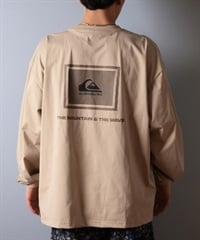 QUIKSILVER クイックシルバー ラッシュガード メンズ 長袖 Tシャツ ロンT バックプリント水陸両用 UVカット QLY251627M ムラサキスポーツ限定(KHA-M)