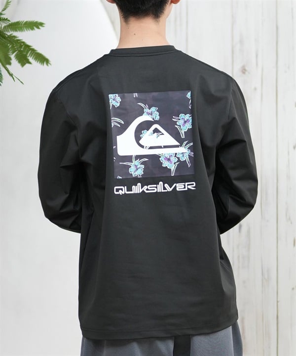 QUIKSILVER クイックシルバー ラッシュガード メンズ 長袖 Tシャツ ロンT バックプリント 水陸両用 UVカット QLY251628M ムラサキスポーツ限定