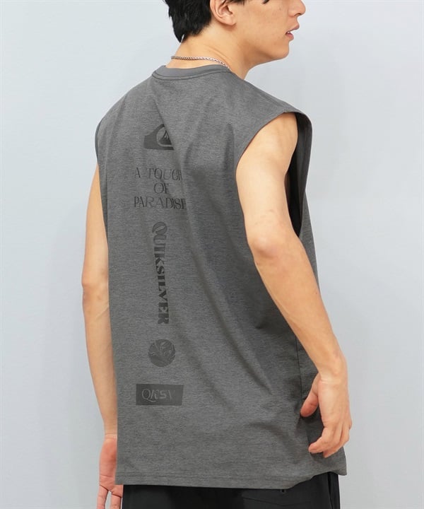 QUIKSILVER クイックシルバー 水着 ラッシュガード タンクトップ メンズ バックプリント 水陸両用 UVカット 速乾 QLY252017