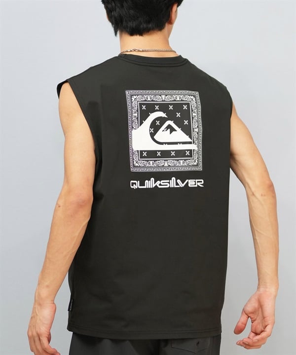 QUIKSILVER クイックシルバー 水着 ラッシュガード タンクトップ メンズ バックプリント 水陸両用 速乾 UVカット QLY252610M ムラサキスポーツ限定