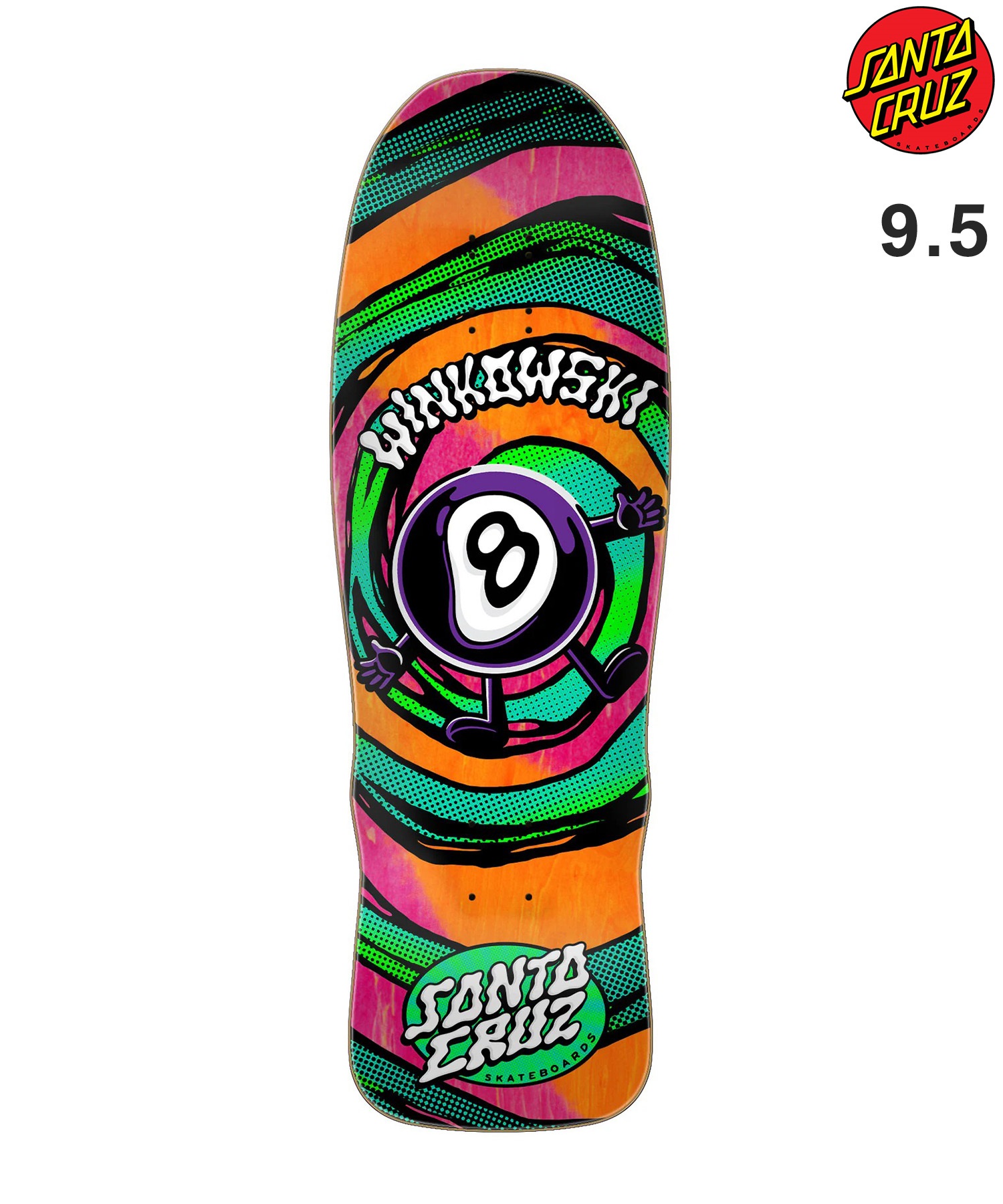 SANTA CRUZ サンタクルーズ スケートボード デッキ 9.5inch WINKOWSKI VERTIGO ムラサキスポーツ(MULTI-9.5inch)