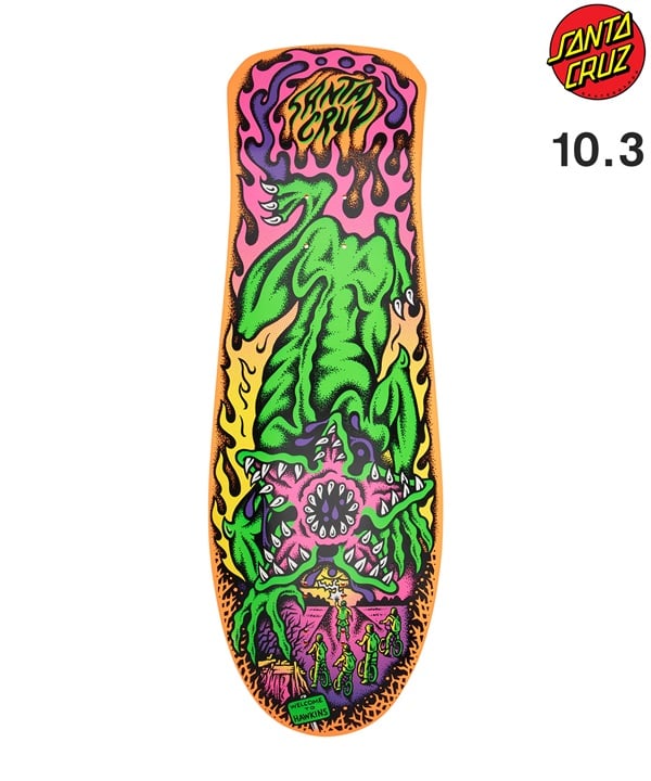 SANTA CRUZ サンタクルーズ スケートボード デッキ STRANGER THINGS 10.1inch SALBA DEMOGORGON  海外ドラマ コラボ ムラサキスポーツ(ORG-103inch)