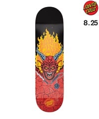 SANTA CRUZ サンタクルーズ スケートボード デッキ STRANGER THINGS 8.25inch HELLFIRE CLUB  海外ドラマ コラボ ムラサキスポーツ(RED-8.25inch)