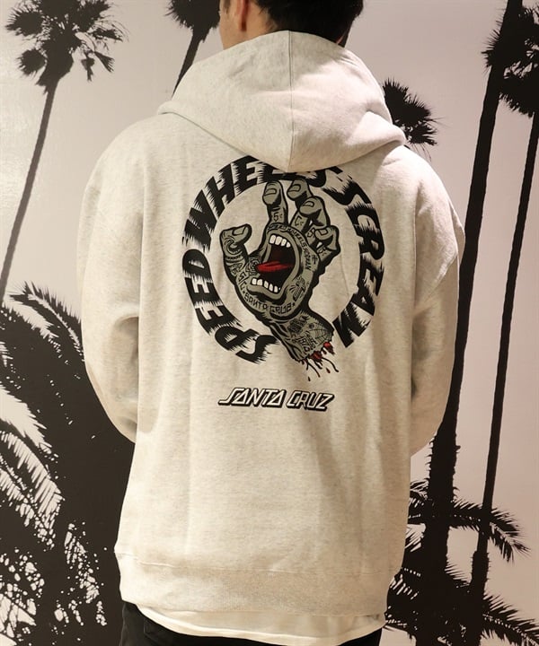 SANTA CRUZ サンタクルーズ プルオーバー パーカー メンズ スウェット フーディー バックプリント 裏起毛 502254303 ムラサキスポーツ限定