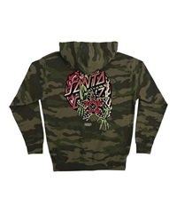 【11月10日発売】 SANTA CRUZ サンタクルーズ × STRANGER THINGS プルオーバー パーカー メンズ ST P OHOOD DEMOGORGON DOT 510255301(FCAMO-M)