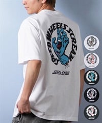 SANTACRUZ サンタクルーズ 半袖 Tシャツ メンズ バックプリント ロゴ スクリーミングハンド 502252401 ムラサキスポーツ限定(WHITE-M)