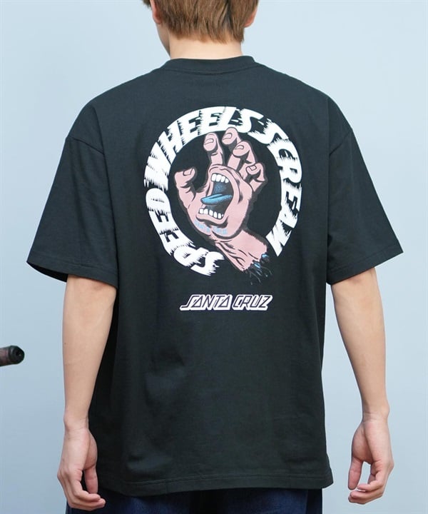 SANTACRUZ サンタクルーズ 半袖 Tシャツ メンズ バックプリント ロゴ スクリーミングハンド 502252401 ムラサキスポーツ限定