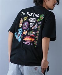 SANTACRUZ サンタクルーズ 半袖 Tシャツ メンズ バックプリント ロゴ スクリーミングハンド 502252402 ムラサキスポーツ限定(OFFBK-M)