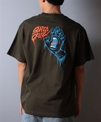 SANTACRUZ サンタクルーズ 半袖 Tシャツ メンズ バックプリント ロゴ スクリーミングハンド 502252403 ムラサキスポーツ限定(ARMY-M)