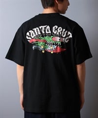 SANTACRUZ サンタクルーズ 半袖 Tシャツ メンズ バックプリント SLASHER 502252404 ムラサキスポーツ限定(OFFBK-M)