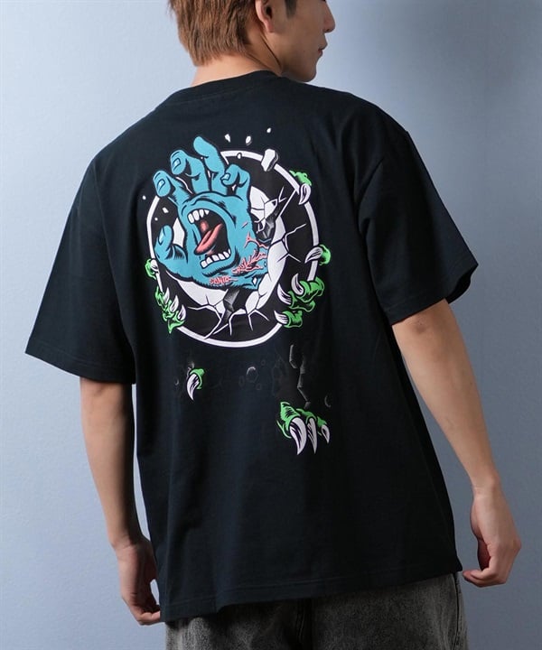 SANTACRUZ サンタクルーズ 半袖 Tシャツ メンズ バックプリント ロゴ スクリーミングハンド 502252405 ムラサキスポーツ限定