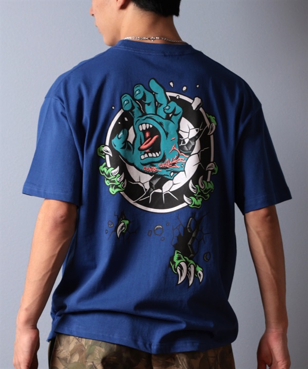SANTACRUZ サンタクルーズ 半袖 Tシャツ メンズ バックプリント ロゴ スクリーミングハンド 502252405 ムラサキスポーツ限定