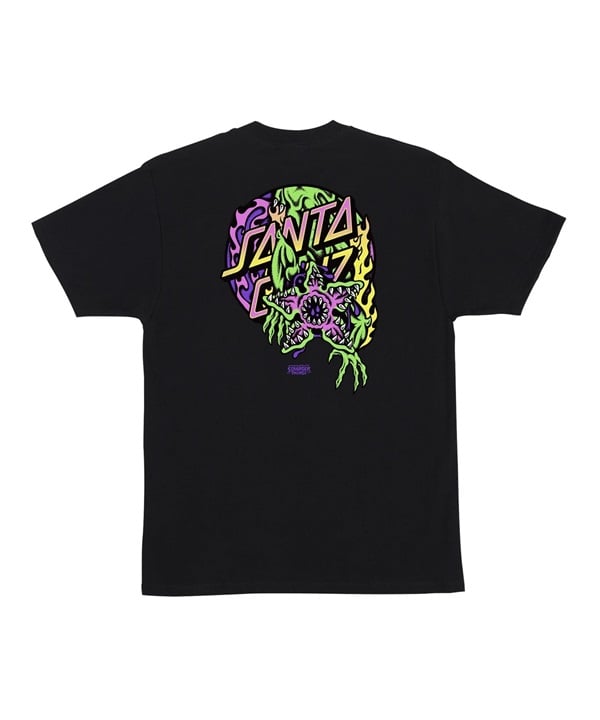【11月10日発売】SANTA CRUZ サンタクルーズ × STRANGER THINGS 半袖 Tシャツ メンズ ST S S-T DEMOGORGON DOT 510255401(BLK-M)