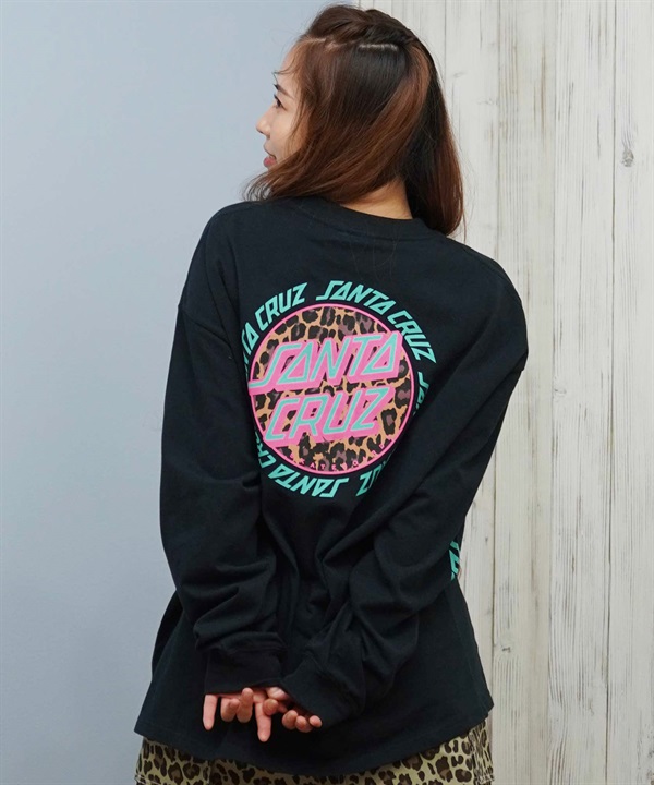 SANTACRUZ サンタクルーズ 長袖 Tシャツ ロンT レディース バックプリント オーバーサイズ 502254432 ムラサキスポーツ限定