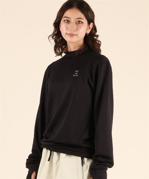 THREE WEATHER スリーウェザー WS SUPER WARMS MOCK TOPS MTWO-012C スノーボード インナー 【2526】(BLACK-SM)