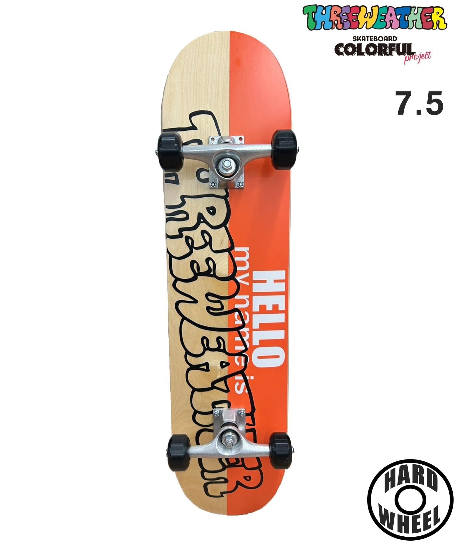 THREE WEATHER スリーウェザー スケートボード コンプリート 7.5,8.0inch I COMP PLUS ムラサキスポーツ(NA/OR-7.5inch)