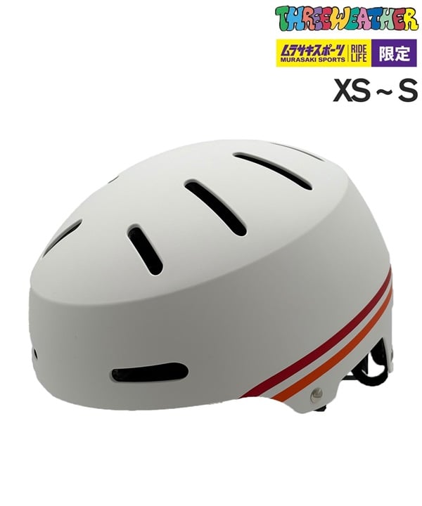 THREE WEATHER スリーウェザー キッズ スケートボード ヘルメット XS～S TWKH25B ムラサキスポーツ