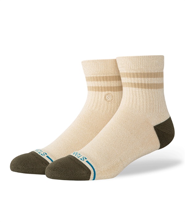 STANCE スタンス ソックス 靴下 ロゴ MARLED STRIPE QUARTER A356C25MAR#IVO
