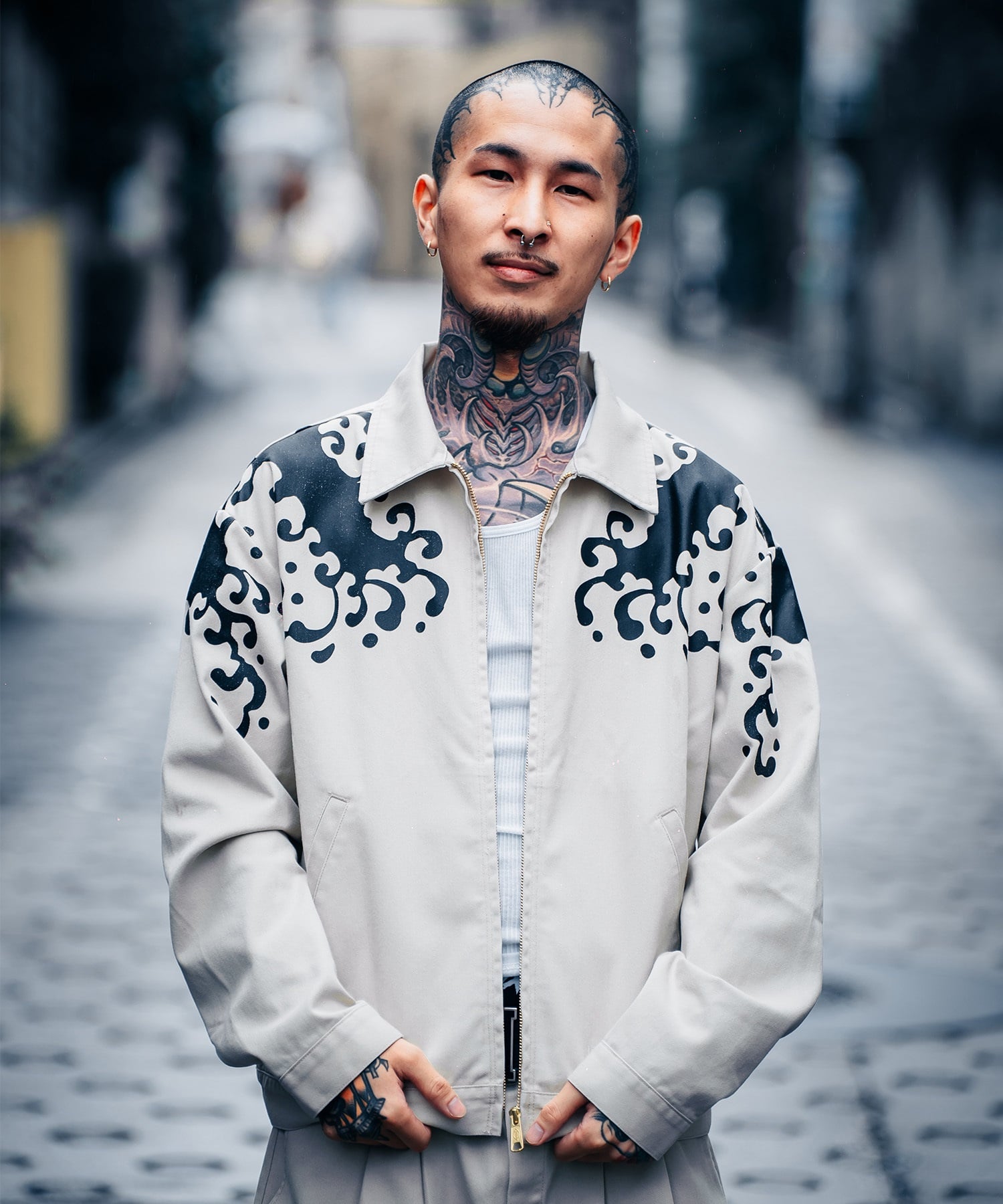 Dickies ディッキーズ ジャケット メンズ INSCRIBE TATTOO コラボモデル MS X INS WAVE PRINT JK 81560300(0003-M)