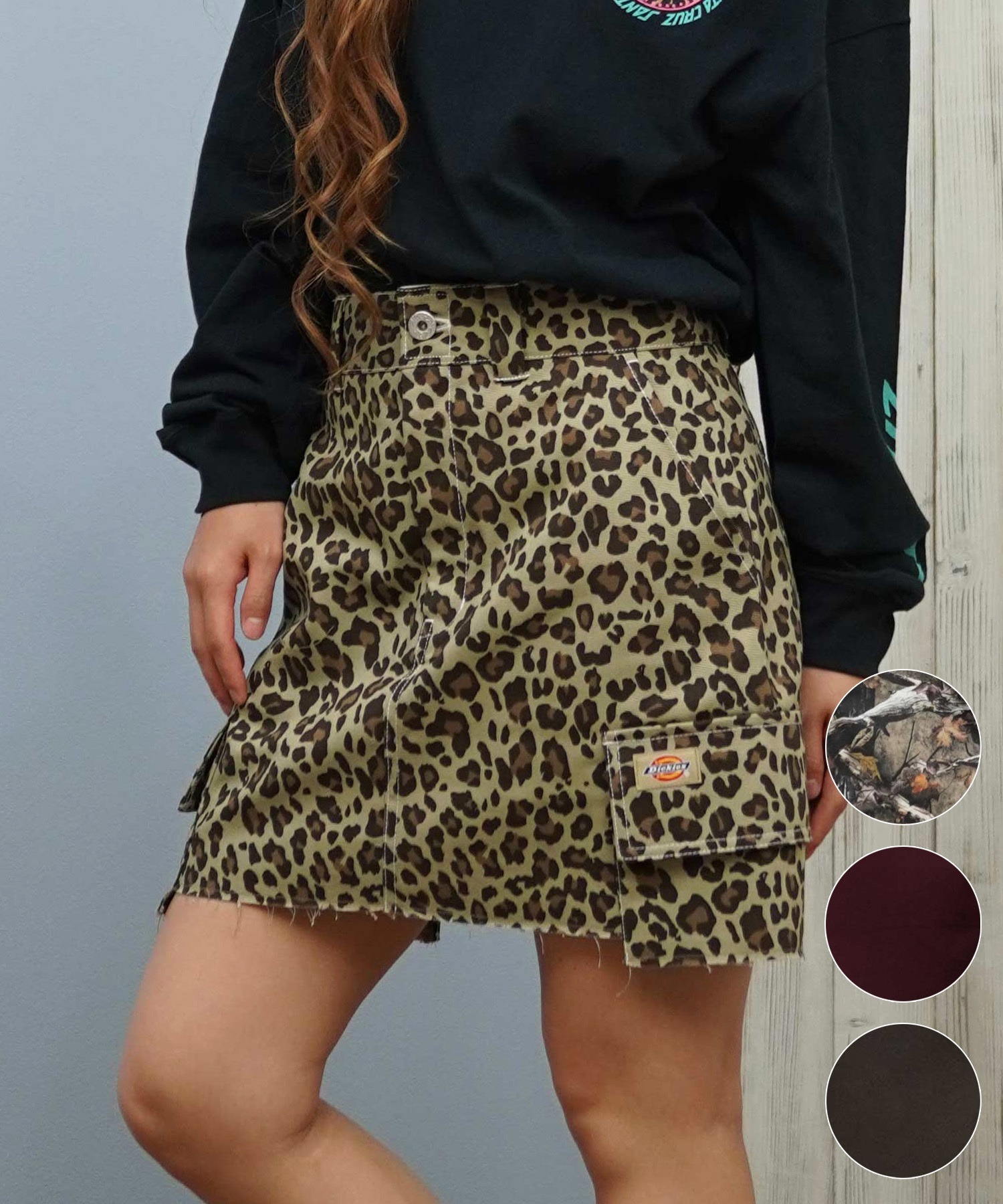 Dickies ディッキーズ スカート レディース カーゴ ミニスカート ステッチ ミニスカ 81461500(0036-S)