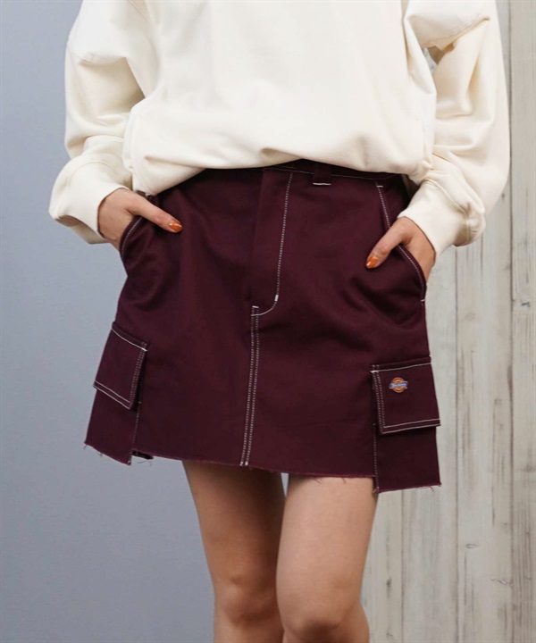 Dickies ディッキーズ スカート レディース カーゴ ミニスカート ステッチ ミニスカ 81461500