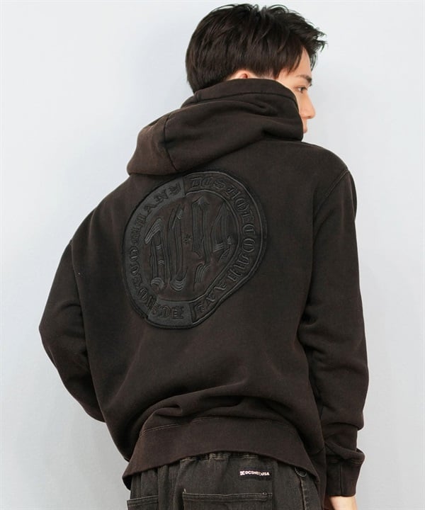 DC ディーシー プルオーバー パーカー メンズ バックプリント 25 HIDDEN PH パーカー DPO254038(BKB-M)