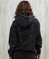 DC ディーシー プルオーバー パーカー レディース クロップド丈 ショート丈 裏起毛 LPO254308(BKS-M)