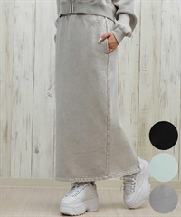 DC ディーシー スカート レディース ロングスカート 裏起毛 スウェットスカート LSK254306(BES-M)