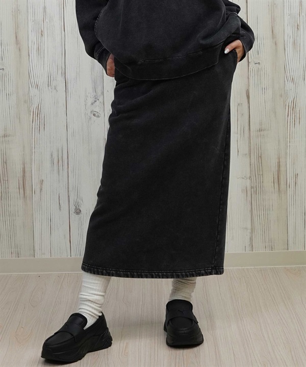DC ディーシー スカート レディース ロングスカート 裏起毛 スウェットスカート LSK254306