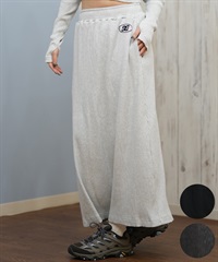 DC ディーシー スカート レディース ロングスカート リブ スリット LSK254318M ムラサキスポーツ限定(BKS-M)