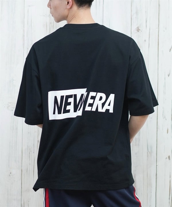 NEW ERA ニューエラ 半袖 Tシャツ メンズ バックプリント オーバーサイズ 吸水速乾 14670948 ムラサキスポーツ限定