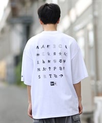 NEW ERA ニューエラ 半袖 Tシャツ メンズ バックプリント MLB ロゴ オーバーサイズ 14410063(WT-M)