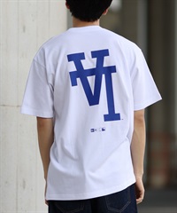 NEW ERA ニューエラ 半袖 Tシャツ メンズ バックプリント ロサンゼルス・ドジャース 14410095(WT-M)