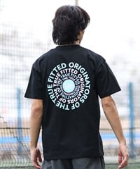 NEW ERA ニューエラ 半袖 Tシャツ メンズ ロゴ バックプリント Circle OOTTF 14410112(BK/BL-M)