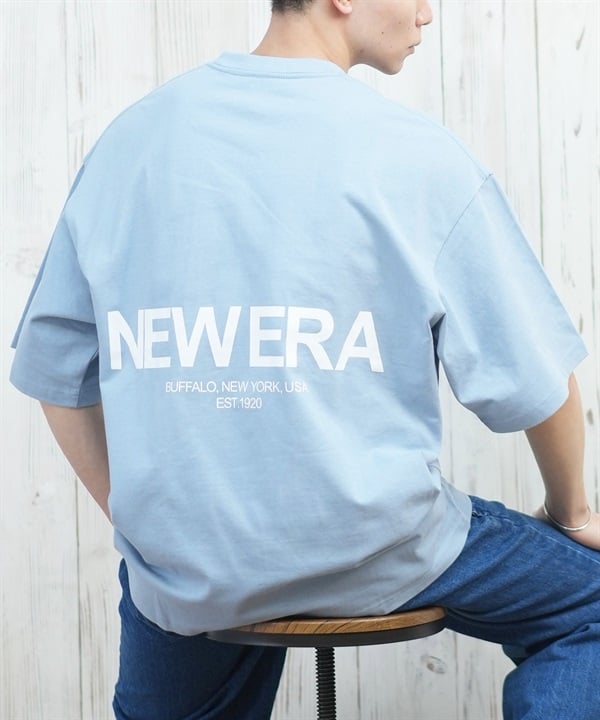NEW ERA ニューエラ 半袖 Tシャツ メンズ バックプリント オーバーサイズ 14670930 ムラサキスポーツ限定