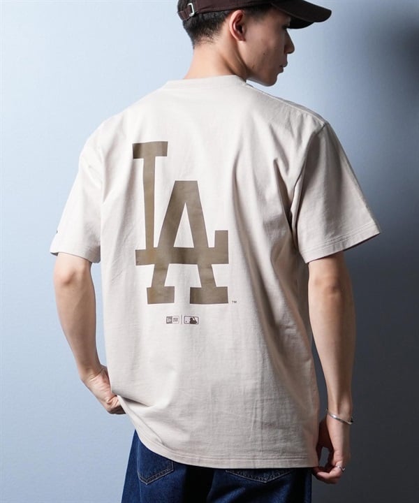 NEW ERA ニューエラ 半袖 Tシャツ メンズ バックプリント MLB ロサンゼルス・ドジャース 14697014 ムラサキスポーツ限定