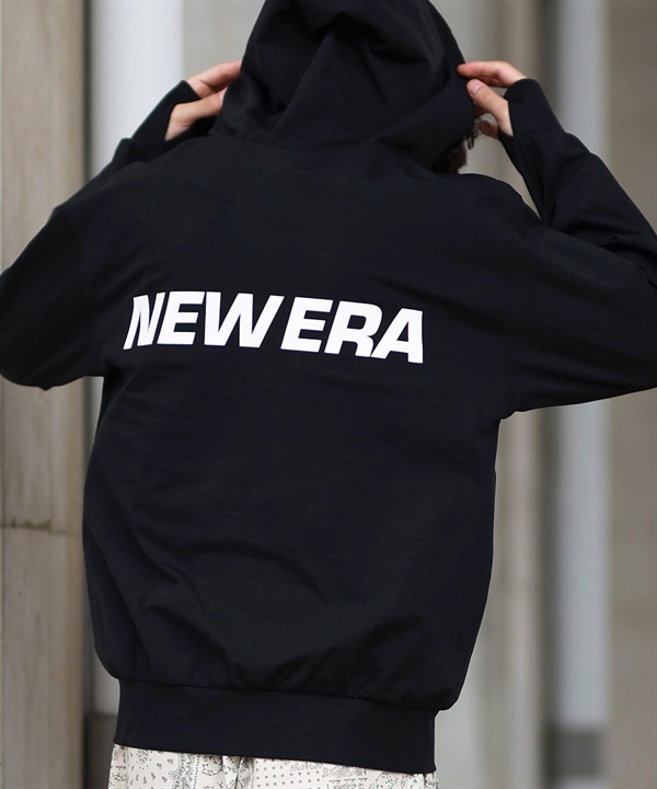 NEW ERA ニューエラ ラッシュガード メンズ 長袖 パーカー ジップアップ バックプリント 水陸両用 ユーティリティ UVカット 吸汗速乾 14391941