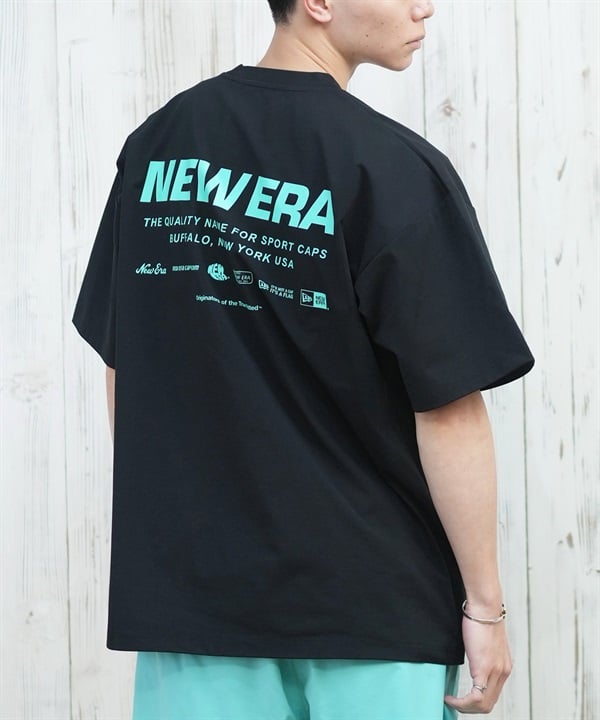 NEW ERA ニューエラ ラッシュガード 半袖 メンズ Tシャツ バックプリント 水陸両用 ユーティリティ UVカット 14670959