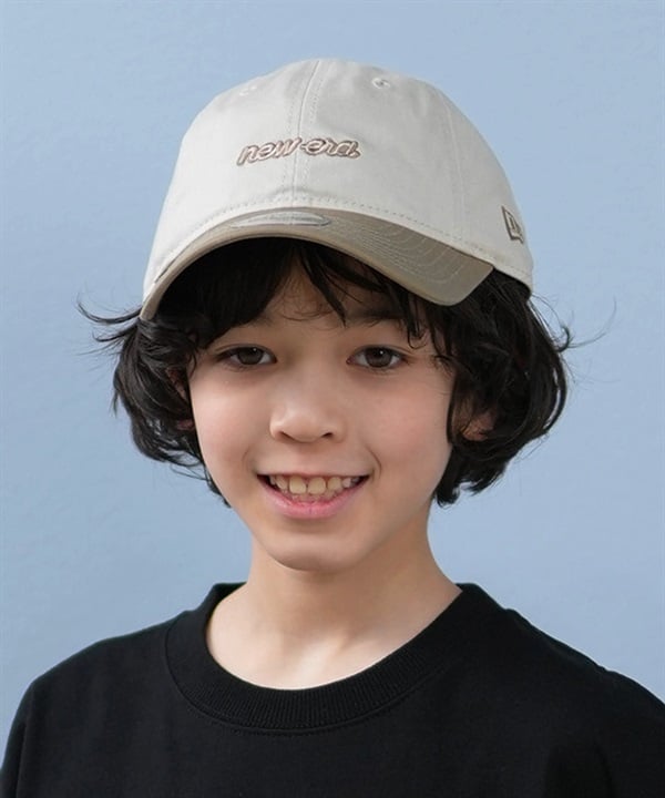 NEW ERA ニューエラ キャップ キッズ 帽子 Youth 9TWENTY 2-Tone ストーン ブリティッシュカーキバイザー 14392065