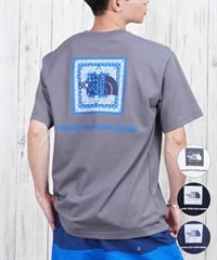 THE NORTH FACE ザ・ノース・フェイス 半袖 Tシャツ メンズ ショートスリーブバンダナスクエアロゴティー NT32446(W2-S)