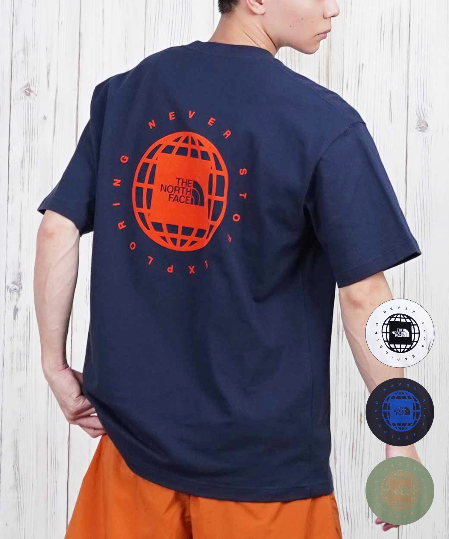 THE NORTH FACE ザ・ノース・フェイス 半袖 Tシャツ メンズ ショートスリーブジオスクエアロゴティー NT32541(WX-S)